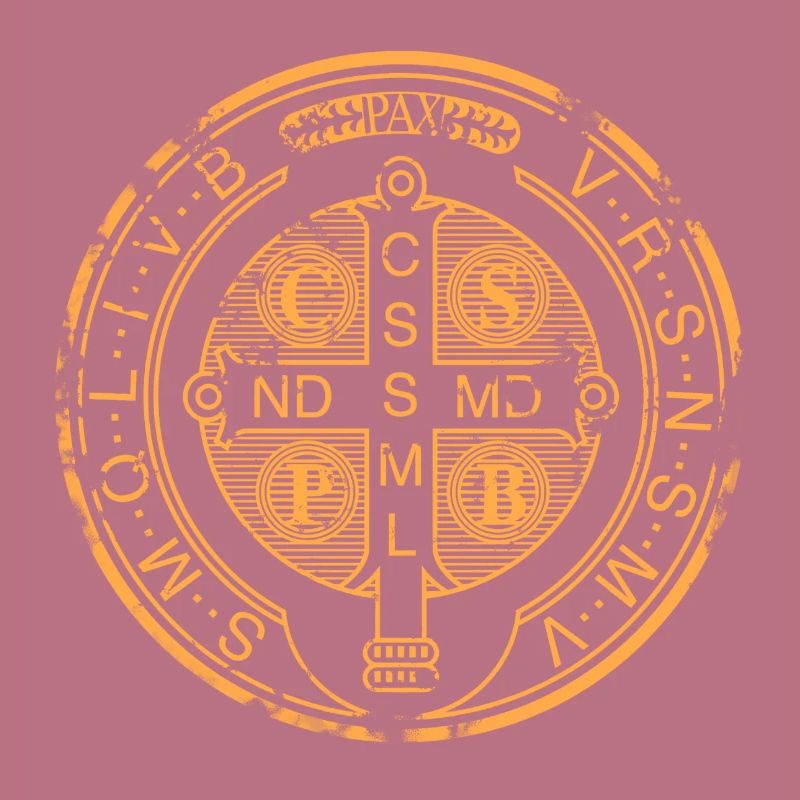 Médaille de Saint Benoît orange
