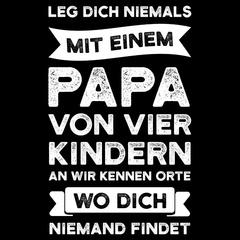 Papa 4 Kinder 4 Kinder Geschenk