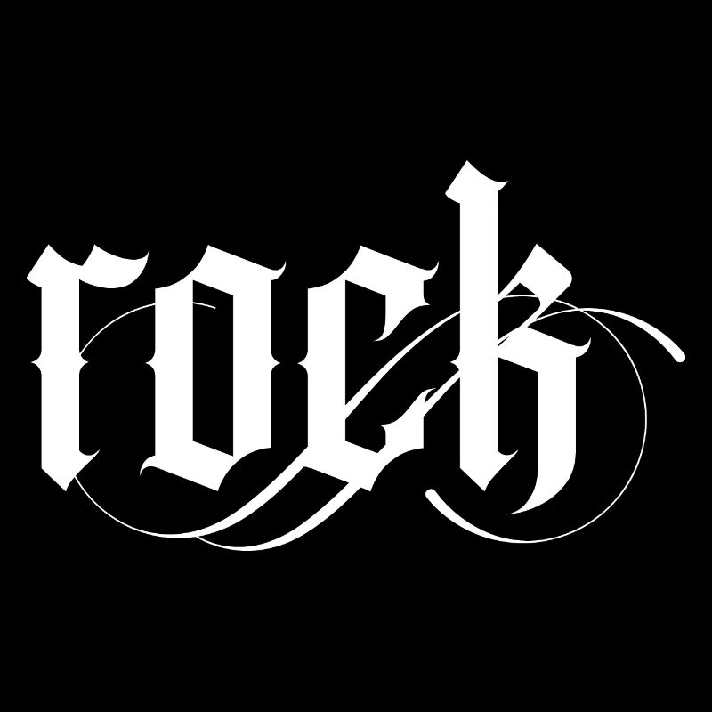 Simple Gothic Rock Logo Design