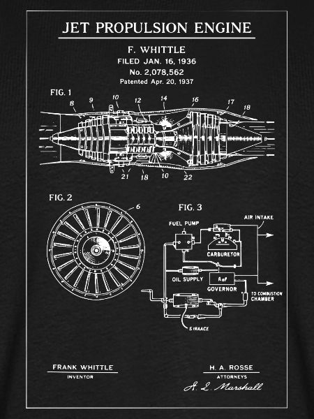 Jet Propulsion Engine Blueprint