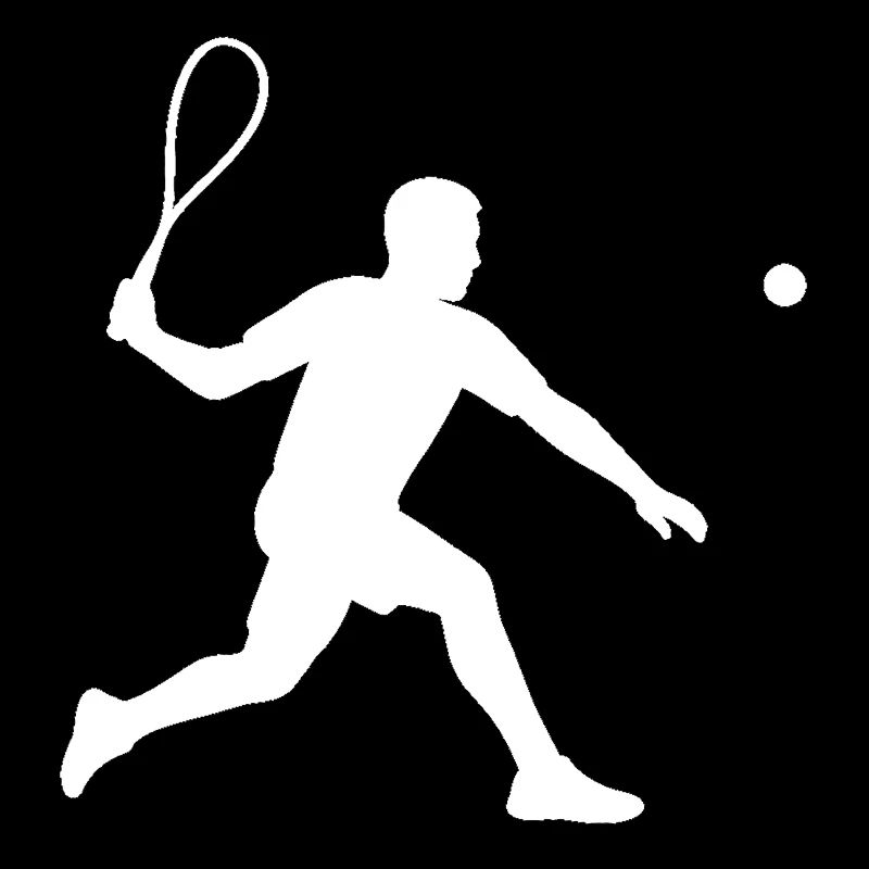 Squashspieler spielt Squash