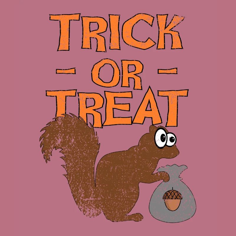 Halloween Eichhörnchen, Süßes oder Saures