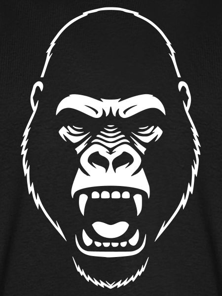 Gorilla Stencil: Elegantes Grunge-Statement