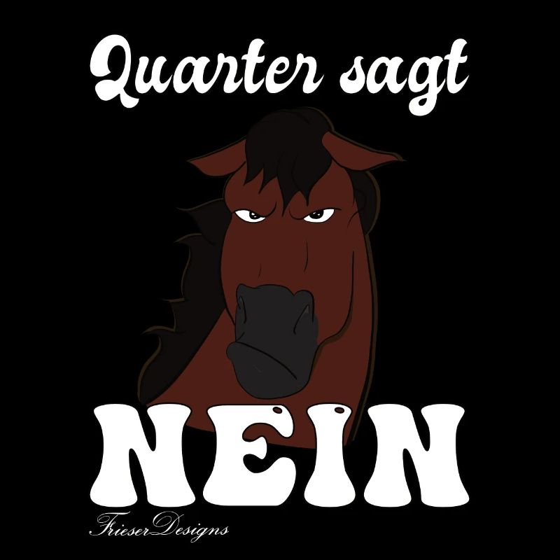 Quarter says no, funny and cute comic horses