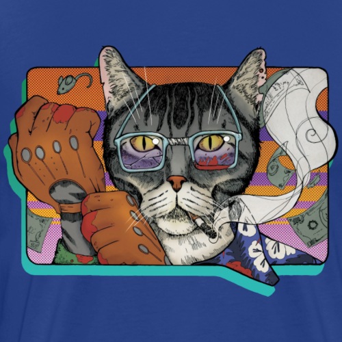 Crime Cat - Koszulka męska Premium