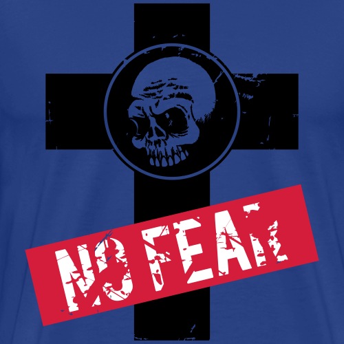 No fear totenkopf und kreuz - Männer Premium T-Shirt