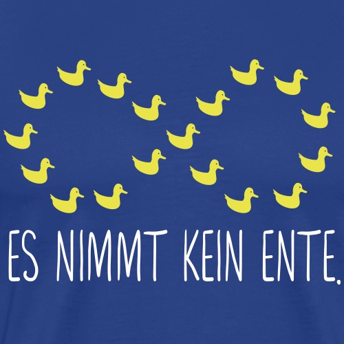 Nerd Ente Unendlich Geek Unendlichkeitszeichen - Männer Premium T-Shirt