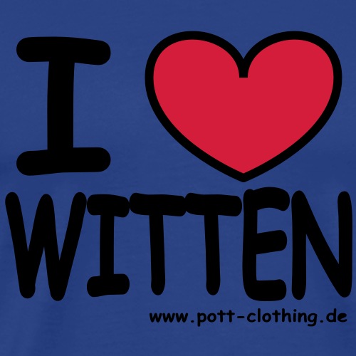I love Witten by RPC - Männer T-Shirt klassisch - Männer Premium T-Shirt