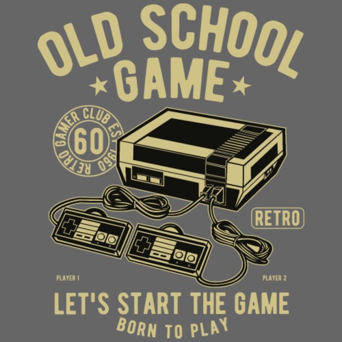 Old School Game - Männer Premium T-Shirt