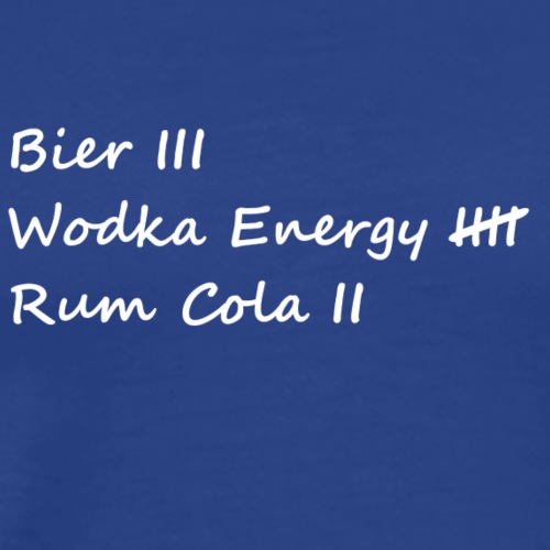 Bier Rum Wodka - Männer Premium T-Shirt