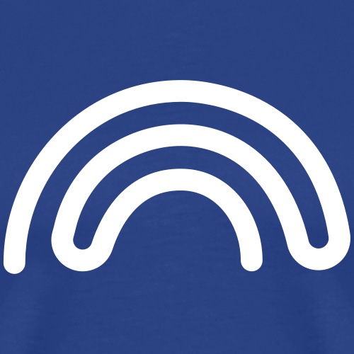 DBNA Logo Rainbow mit URL - Männer Premium T-Shirt