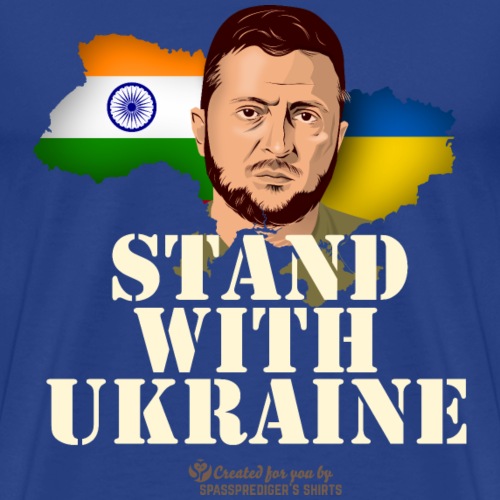 Ukraine Indien - Männer Premium T-Shirt
