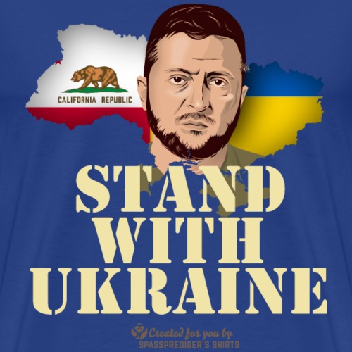 Ukraine Kalifornien Selenskyj - Männer Premium T-Shirt