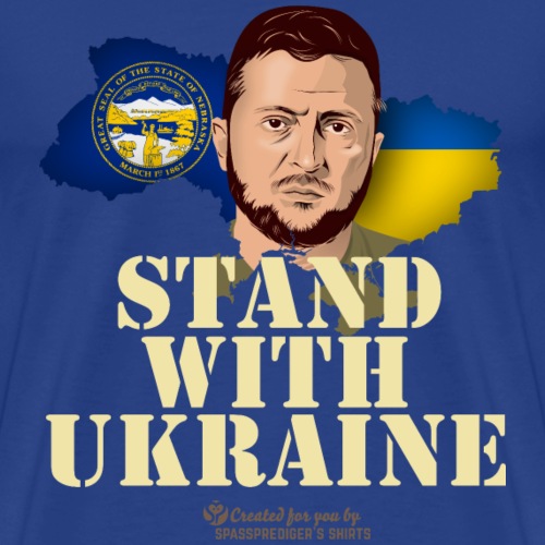 Ukraine US-Bundesstaat Nebraska Selenskyj - Männer Premium T-Shirt