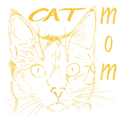 Cat Mom - Katzenmutter - Katze Kopf - Männer Premium T-Shirt