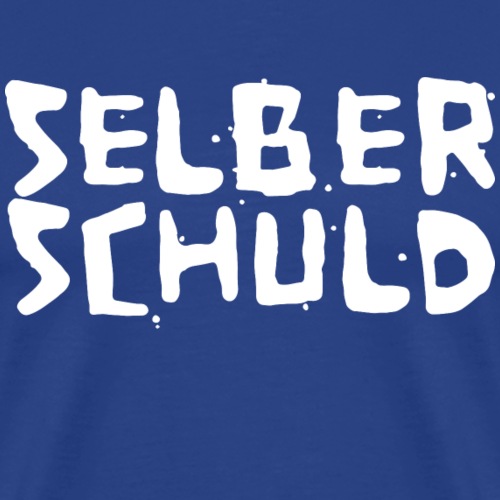 Selber Schuld - weiß - Herre premium T-shirt