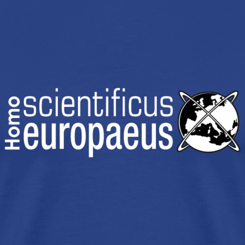 Homo scientificus europaeus logo - white - Men's Premium T-Shirt