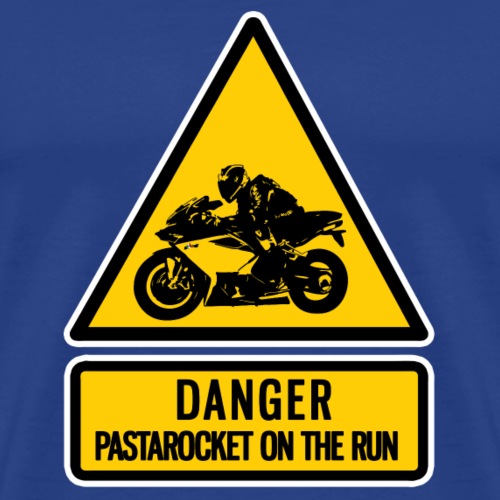 danger: pastarocket on the run - Men's Premium T-Shirt