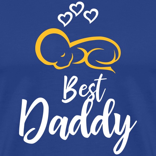 Bester Papa mit kleinem Baby auf der Brust - Männer Premium T-Shirt