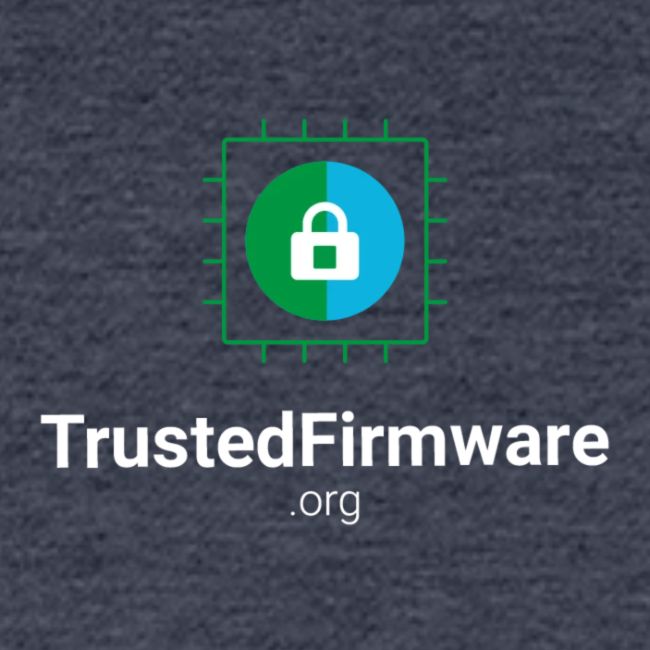 TrustedFirmware Logo vertical white