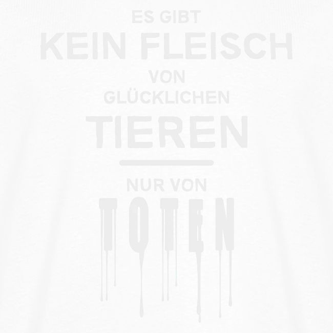 KEIN FLEISCH VON GLÜCKLICHEN TIEREN