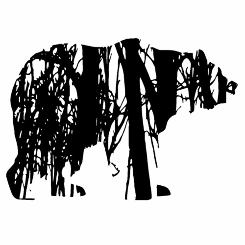 Bear in the forest - Mannen Premium T-shirt