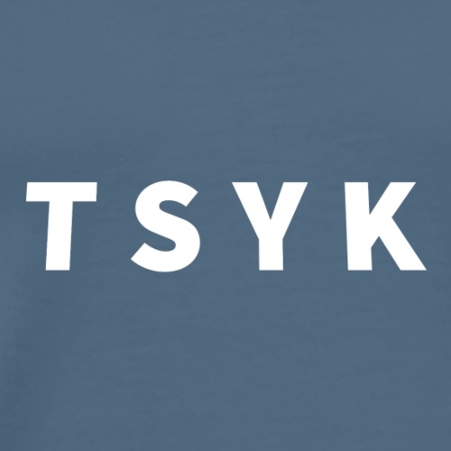 TSYK Valkoinen - Miesten premium t-paita