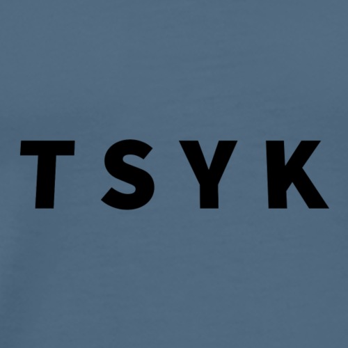 TSYK Musta - Miesten premium t-paita