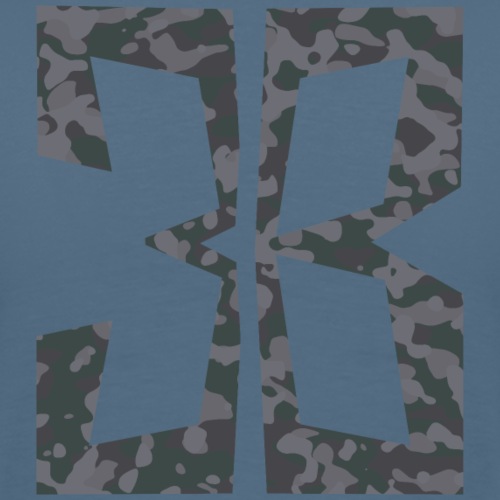 3B camouflage grey - Koszulka męska Premium