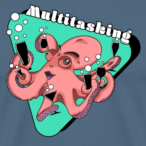 Multitasking Krake - Herre premium T-shirt
