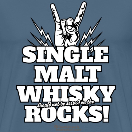 Whisky Design Single Malt Whisky Rocks - Männer Premium T-Shirt