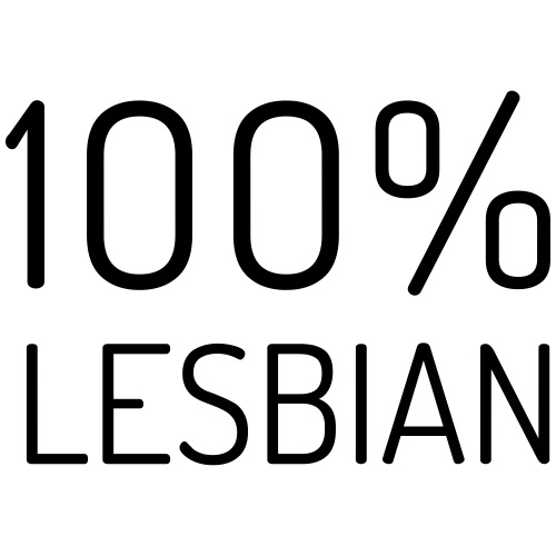 100% Lesbian - Mannen Premium T-shirt