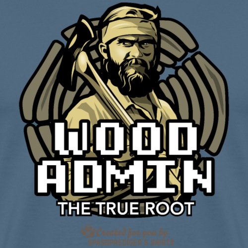 Wood Admin - Männer Premium T-Shirt