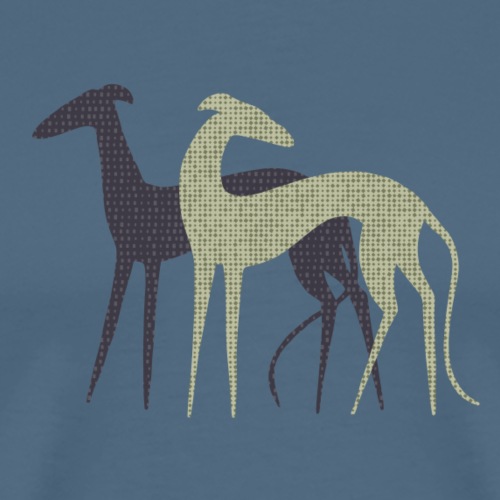 Zwei Windhunde - Männer Premium T-Shirt