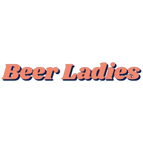 Beer Ladies - logo coral - Men's Premium T-Shirt