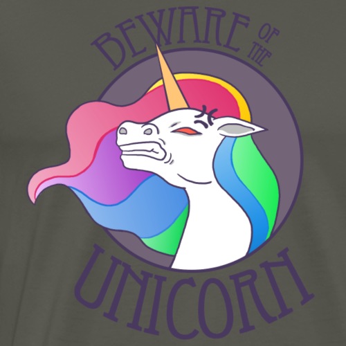 Beware of the Unicorn - Männer Premium T-Shirt