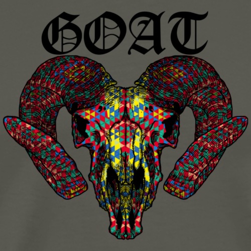 Goat World Music (Black) - Men's Premium T-Shirt