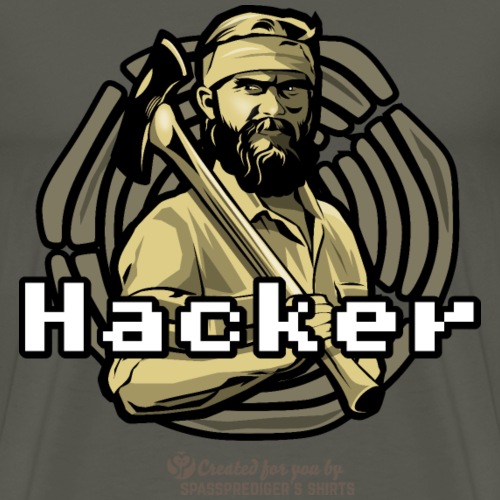 Holzfäller Hacker - Männer Premium T-Shirt