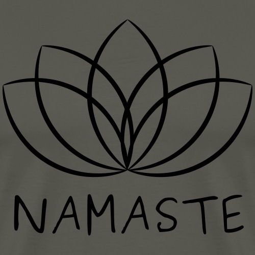 Lotus & Namaste - Männer Premium T-Shirt