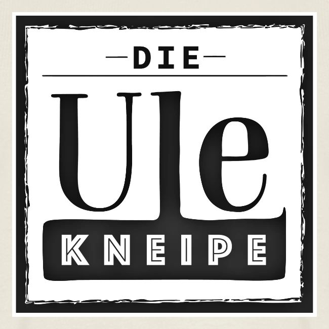 Die Ule - Das Logo in Schwarzweiss