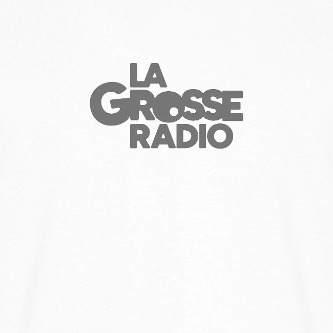 LaGrosseRadio Logo GrosseCaisse White Metal