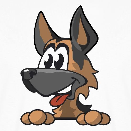 Cartoon Schäferhund