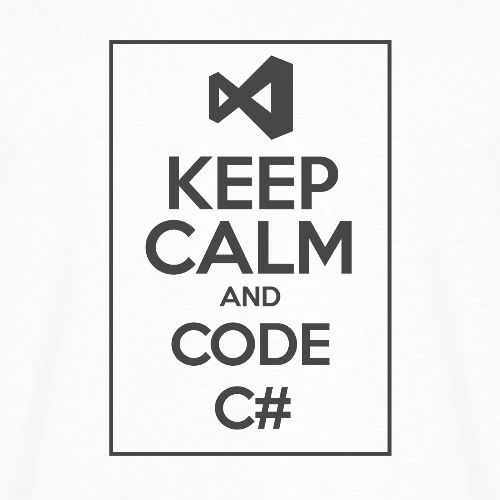 Keep Calm And Code C# - Men's Premium Organic T-Shirt