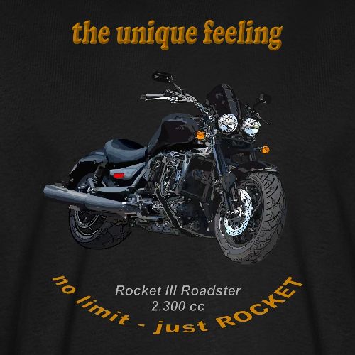 he unique feeling – Rocket III Roadster black - Männer Premium T-Shirt