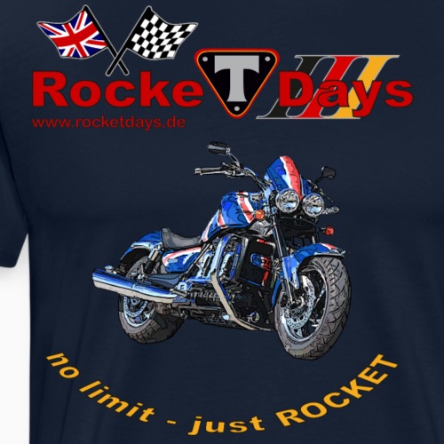 Rocket III Roadster blau - Männer Premium T-Shirt