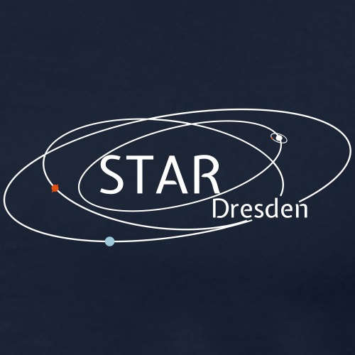 STAR-Logo mit bunten Himmelskörpern - Männer Premium T-Shirt