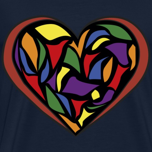 glazen hart - Mannen Premium T-shirt