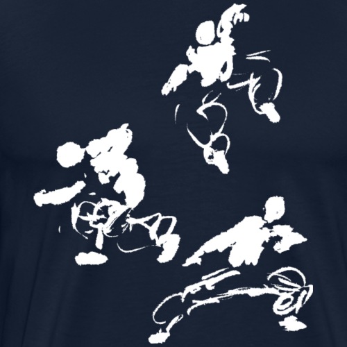 Kung- Fu Kreis / Tusche Krieger - Men's Premium T-Shirt