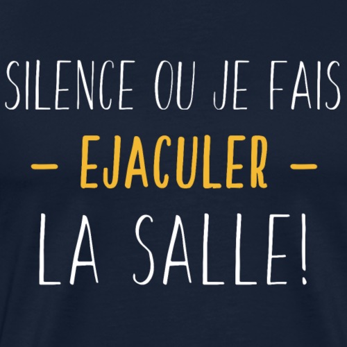 Ejaculer La Salle - Blanc Jaune - T-shirt Premium Homme