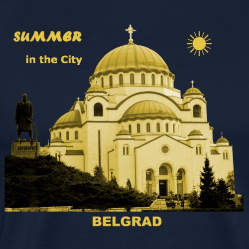 Belgrad Serbien Sommer City Sonne Hauptstadt - Männer Premium T-Shirt